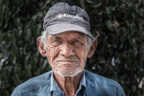 old man in cap