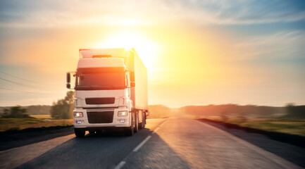 truck on highway