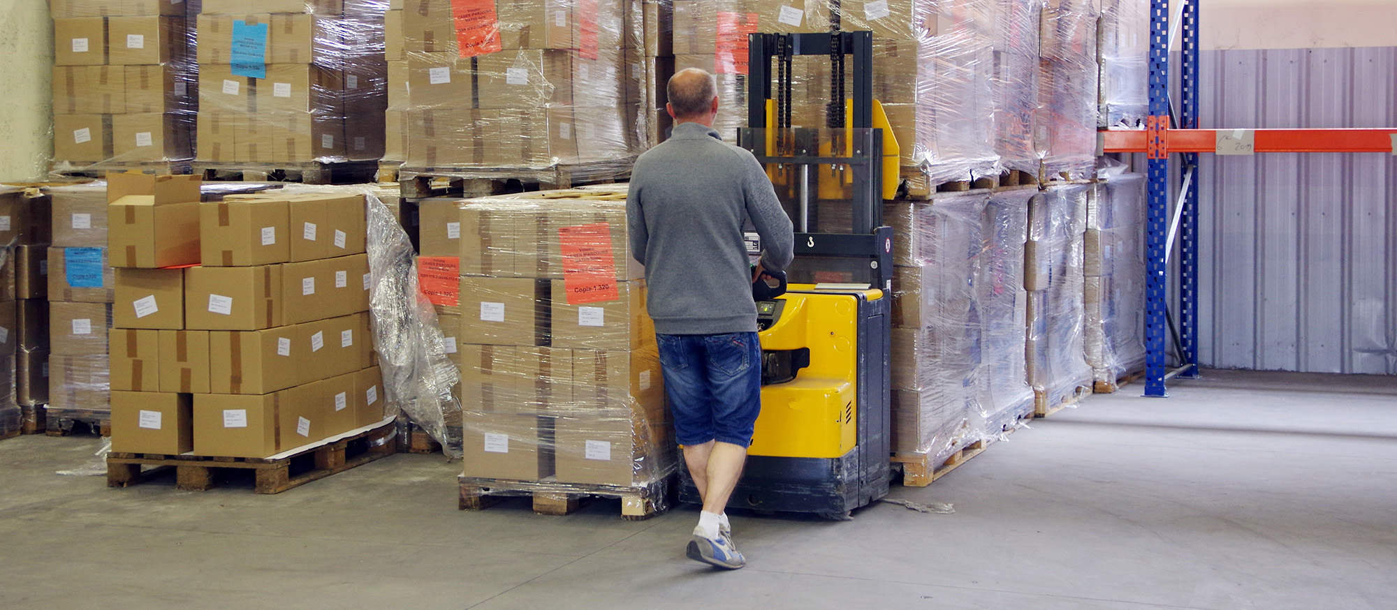 dock worker loading truck